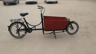 KK6002 Long John Electric Bakfiets Cargo Bike 250w 10ah 6 Speed [upl. by Adnulahs17]