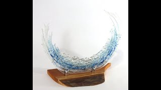 Make Your Own Fused Glass Ocean Wave With Vitreus Art [upl. by Teryn]