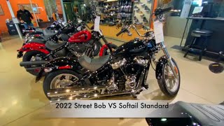 2022 Street Bob vs Softail Standard [upl. by Ahsiugal]