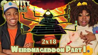 BILL CIPHER TOOK OVER Gravity Falls 2x18 Weirdmageddon Part I REACTION [upl. by Heisser]