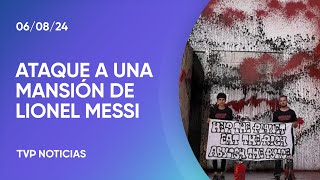 Vandalizaron la casa de Messi en Ibiza a modo de protesta [upl. by Dhumma]