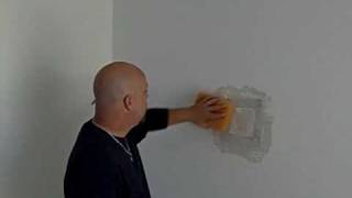 Drywall Repair How to Patch a Small Hole Part 2 of 2 [upl. by Acirre909]