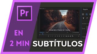 💬 Cómo Poner Subtítulos A Un Video Con Adobe Premiere Pro 💬 Tutorial En 1 Minuto [upl. by Haniraz529]