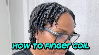 How To Do Finger Coils  Easy [upl. by Manny]