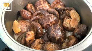 The Correct Way To Cook Dried Shiitake Mushrooms Without The Unfavourable Bitter Taste  Part 1 [upl. by Hakceber]