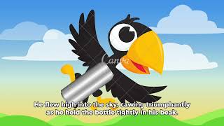 A Thirsty Clever Crow funnytrendingkidsvideoviralbedtimestoriesshortstsadisebabastorytelling [upl. by Horowitz]