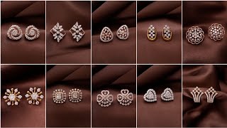 Latest diamond earrings stud collection with pricediamond studssimple studsdaily wear studs [upl. by Latsyrhk331]