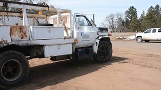 1988 GMC C7000 Diesel Service Truck With Reel Carrier [upl. by Caras]