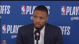 Damian Lillard Postgame Interview  Game 4  Blazers vs Thunder  2019 NBA Playoffs [upl. by Mellie]