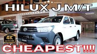 The Cheapest 2022 Toyota Hilux 4x2 MT Diesel in the Philippines  SoJooCars [upl. by Nogas]