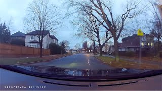 Ep01 Driving on a rainy autumn morning Drewry Ave from Finch Ave [upl. by Blondie]