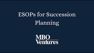 ESOPs For Succession Planning [upl. by Atiruam]