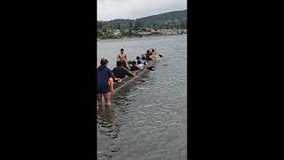 Blades Donovan canoe races 2024Nooksack Tribe [upl. by Eanal437]