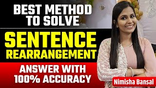 Sentence Rearrangement  Parajumbles  Learn best method to solve  Bank amp SSC Exams Nimisha Bansal [upl. by Fulmer211]