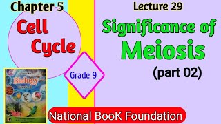 Significance of Meiosis Class 9 part 02  Chapter 5 Cell Cycle [upl. by Yboc]