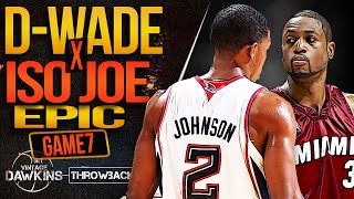 Joe Johnson vs Dwyane Wade EPiC Game 7 Duel 🔥🔥  2009 ECR1  Heat vs Hawks  VintageDawkins [upl. by Juanne562]