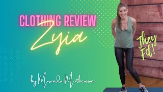 ACTIVEWEAR REVIEW for ZYIA  super shiny leggings [upl. by Airrej]