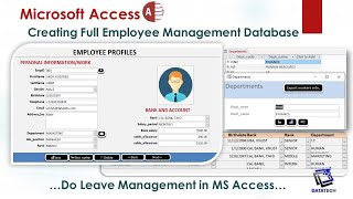 Creating Employee Management Database in MS Access FULL LESSON  Leave Management [upl. by Tabb]