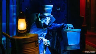 Hatbox Ghost at Magic Kingdoms Haunted Mansion in Walt Disney World Lowlight 4K [upl. by Janik]