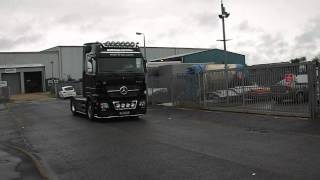 Mercedes Actros V8 Roar with TruckMax Exhaust System [upl. by Enaed]