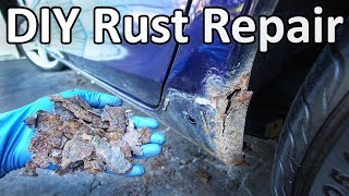 How to Repair Rust on Your Car Without Welding No Special Tools Needed [upl. by Erreipnaej]