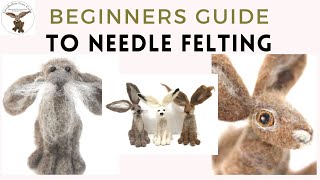 NEEDLE FELTING FOR BEGINNERS  NEEDLE FELTED ANIMALS needlefelting needlefeltingbeginner [upl. by Vivyan]