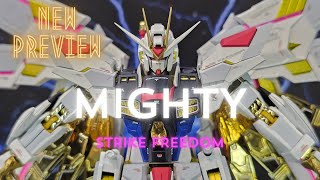 【4K】Chogokin Mighty Strike Freedom Gundam At Gundam Seed Freedom Exhibition 超合金 seedfreedom [upl. by Bulley]