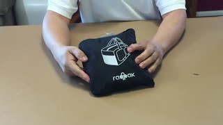 Raqpak Travel Duffle Foldable Bag  Unboxing and folding [upl. by Lletnom946]