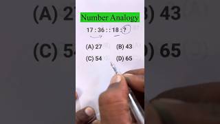 Reasoning Analogy Questions  Number Analogy  Analogy Questions [upl. by Leone]