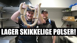 Lager EKTE pølser på besøk hos Staslin Kjøtt [upl. by Ravid]