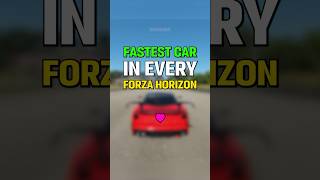 The FASTEST Car in EVERY Forza Horizon [upl. by Aniaj]