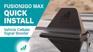 Quick Install of the Fusion2Go Max Vehicle Cellular Signal Booster [upl. by Loginov]