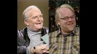 Truman Capote Philip Seymour Hoffman on Letterman 1982 2006 [upl. by Nwadrebma]