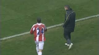 Rory Delap vs Boaz Myhill  Giving away a corner is better than a throwin Stoke vs Hull 291108 [upl. by Trauner]