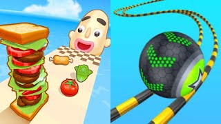 Satisfying Mobile Games  Sandwich Run Sandwich Runner Tall Man Run Juice Run Ball Run 2048 [upl. by Gar]