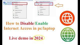 EnableDisable a LAN Connection in desktop pc and laptops [upl. by Gayle]