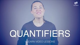 ULearn English School UpperIntermediate  QUANTIFIERS [upl. by Sina300]