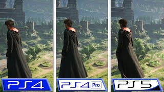 Hogwarts Legacy  PS4  PS4 Pro  PS5  Graphics Comparison  Is Oldgen version worth it [upl. by Nelo]