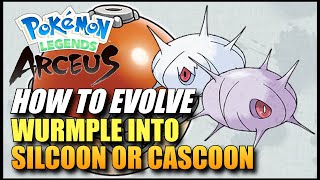 Pokemon Legends Arceus How To Evolve Wurmple Into Silcoon Or Cascoon  How To Get Silcoon Or Cascoon [upl. by Persson]