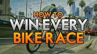 GTA 5 Online  How to Win EVERY Bike Race  Increased Speed Trick amp Move Before the Race Begins [upl. by Elram214]