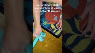 Norwex Enviro cloth quickly soaks up 10 oz water norwex jeboylston httpswwwnorwexcomzgitppb [upl. by Enneire384]