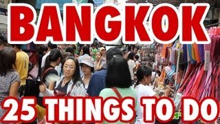 25 Amazing Things To Do in Bangkok Thailand [upl. by Elleinod]