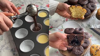 CupCakeMuffin con cuore tenero al cioccolato SENZA BURRO [upl. by Nahgem]