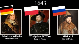 Rulers of GermanyPolandRussia every year 15482024 polska россия [upl. by Lesly]