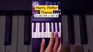 Harry Potter Theme Piano Tutorial viral shorts [upl. by Thanh]