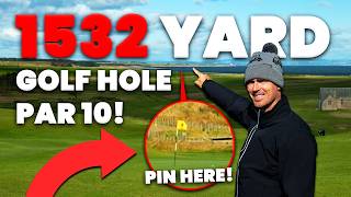 I Played the WORLDS LONGEST GOLF HOLE  INSANE Distance [upl. by Bethina]