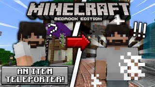 How to make an Item Teleporter  Minecraft Bedrock 120 [upl. by Schroer]