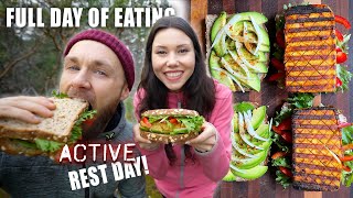 WHAT I EAT ON AN ACTIVE REST DAY  3 AMAZING VEGAN RECIPES [upl. by Iaria]