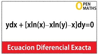 Ecuación diferencial exacta [upl. by Otxis]