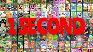 1 second of all monsters in My Singing Monsters [upl. by Persson]